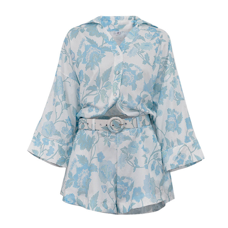MILLIE - Floral Print Relaxed Shirt Set