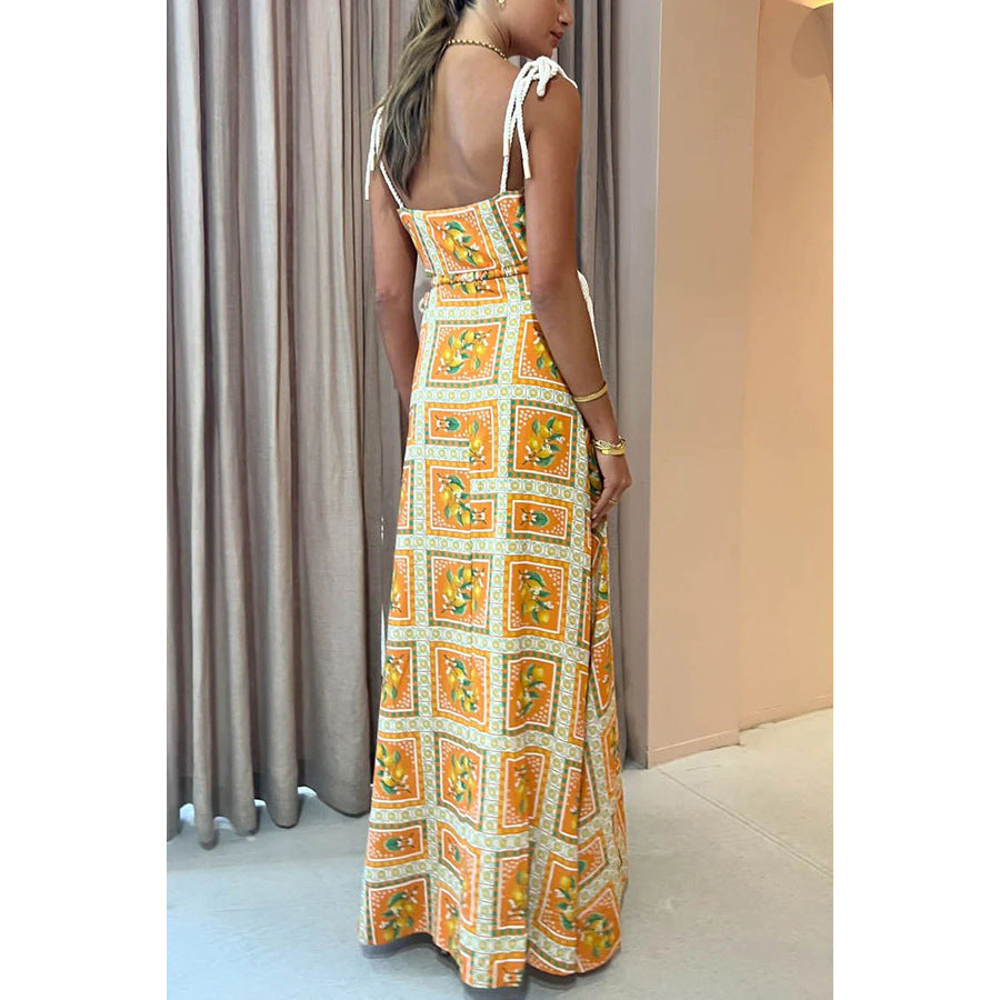 KAELANI - Women's Floral Print Maxi Dress