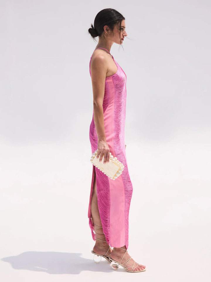MAURA - Elegant Halter Maxi Dress