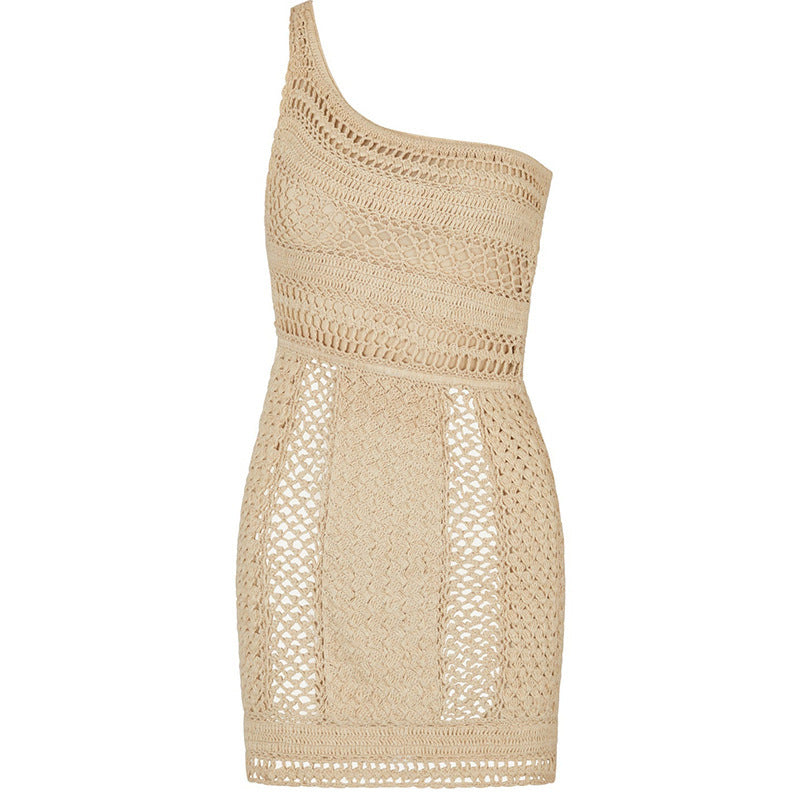 MONTIER- Asymmetric Mini Dress