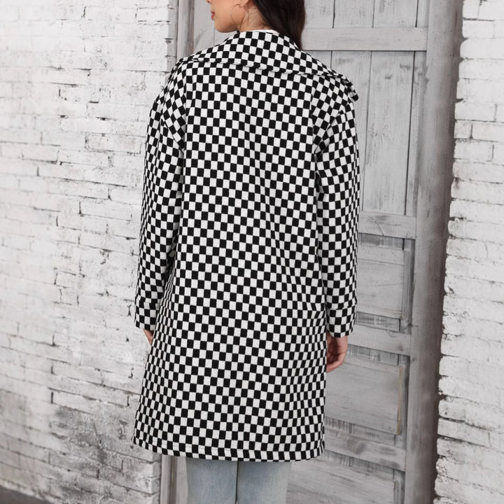 VENNAM - Checkerboard Long Coat