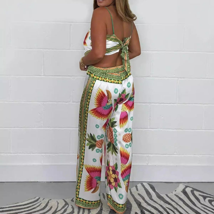 MAYSI - Tropical Print Two-Piece Set