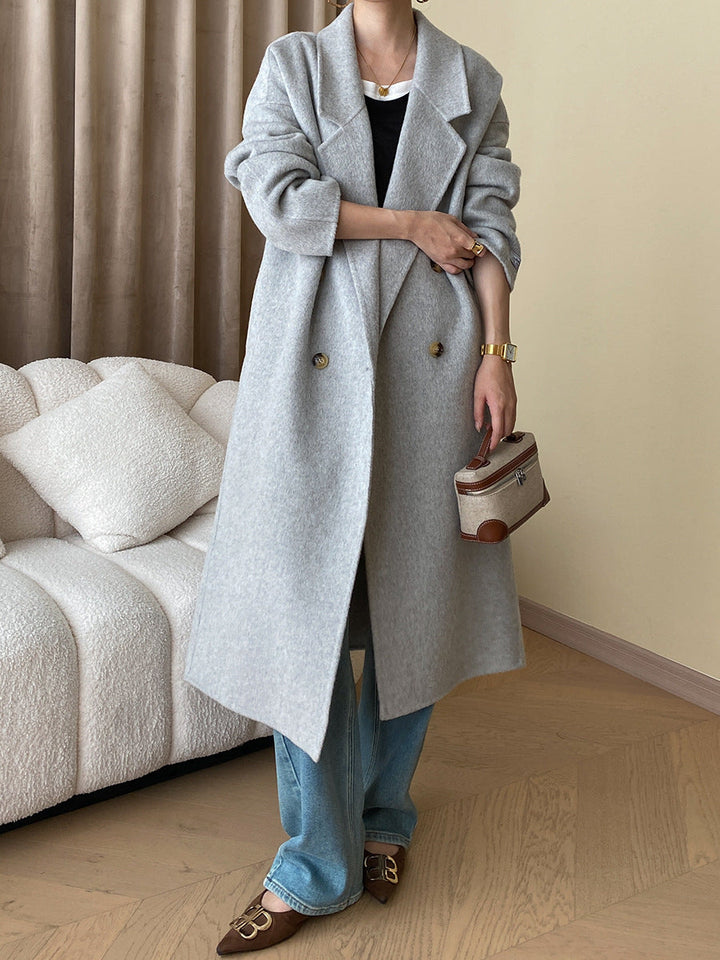 MARBLE - Elegant Wool Blend Coat