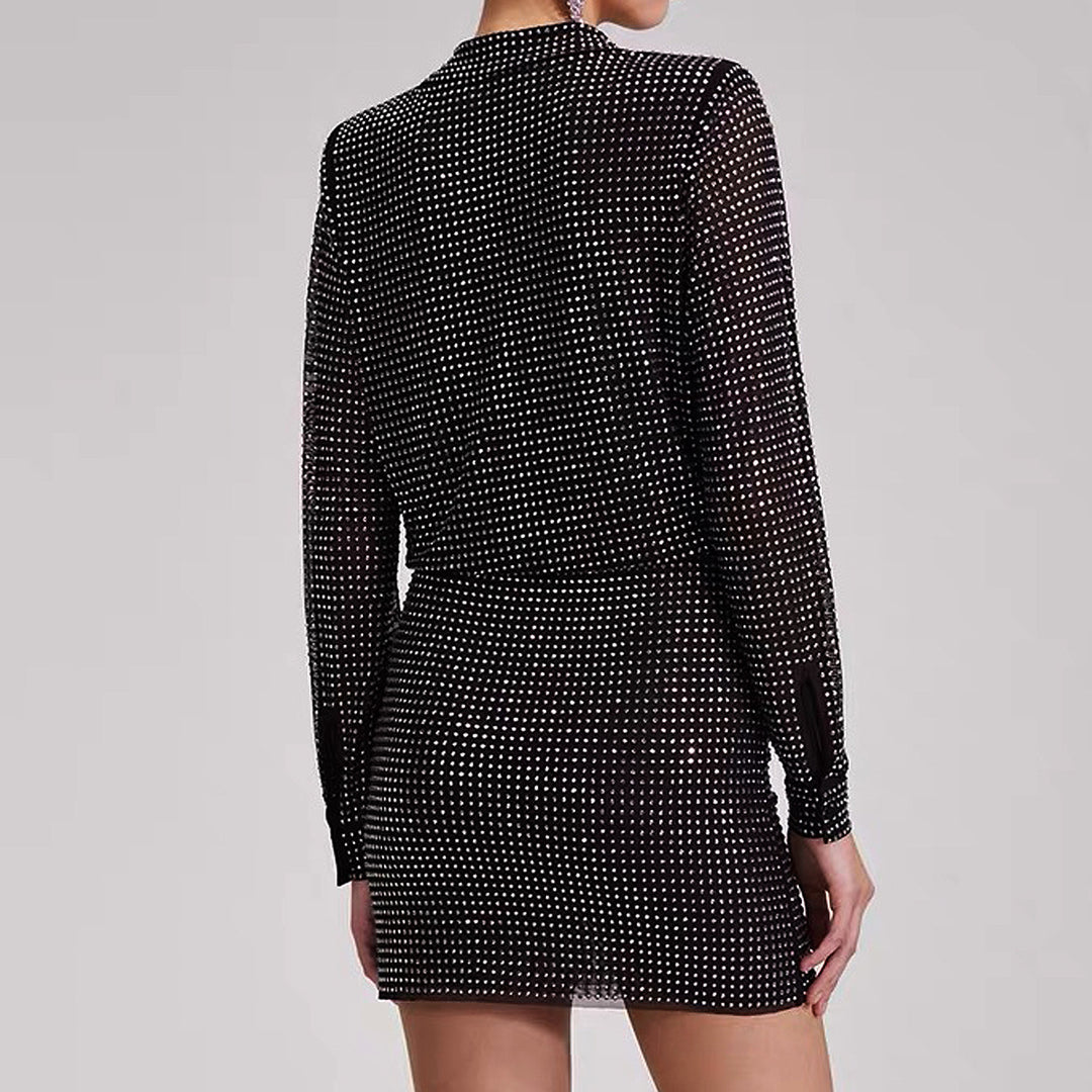 MAIA - Long-Sleeve Top and Skirt Set