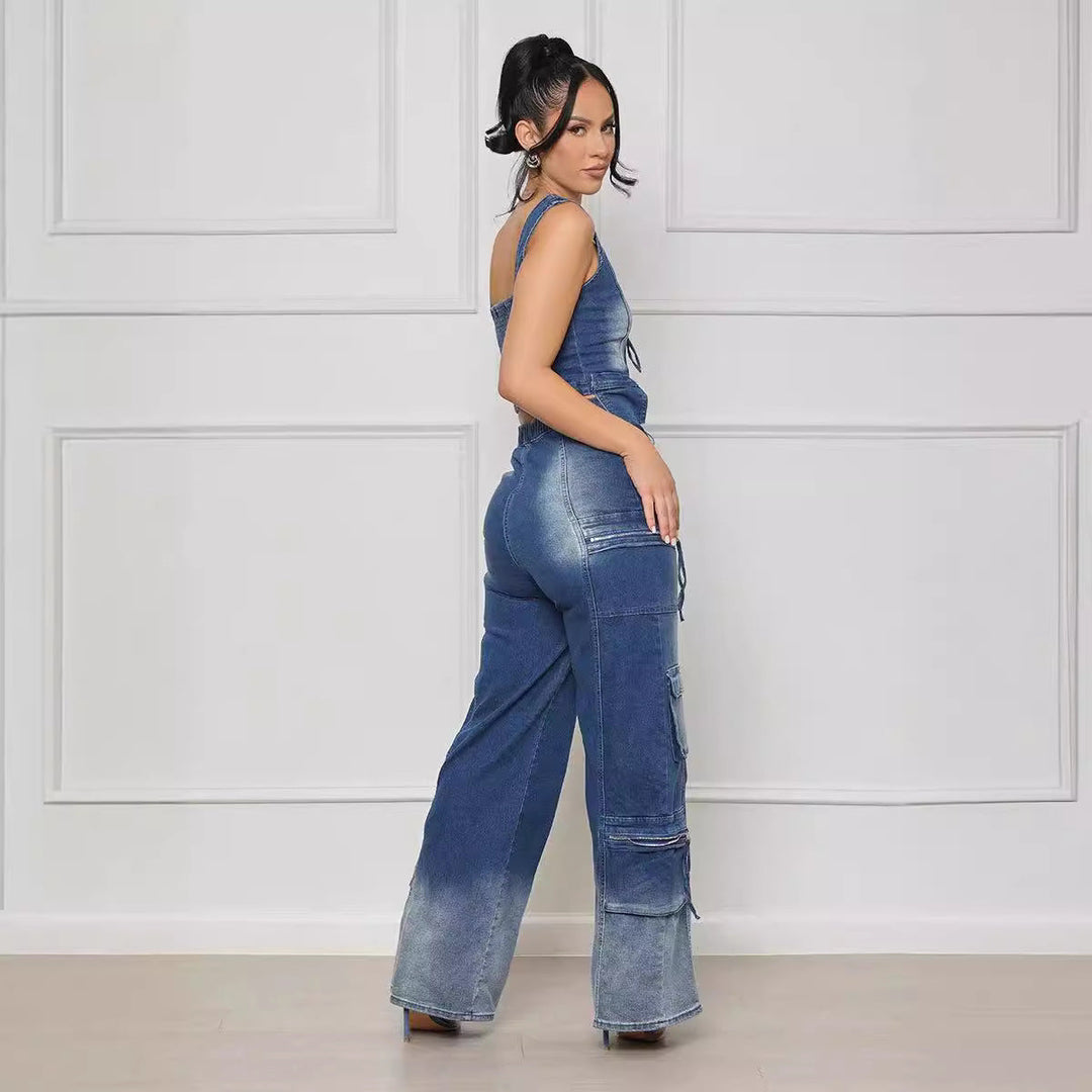 NEOMA - Denim Cargo Set