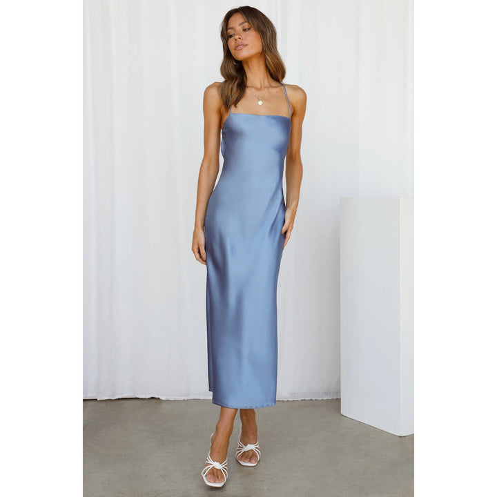 SYNDRA - Elegant Satin Dress