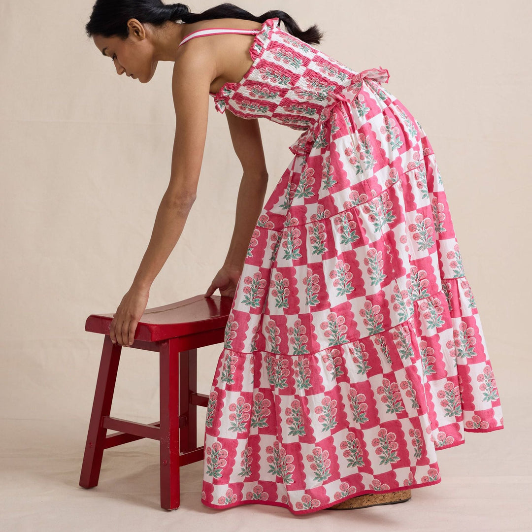 MAXIME - Floral Tiered Maxi Dress
