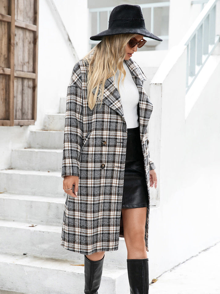 LIVY - Plaid Longline Coat