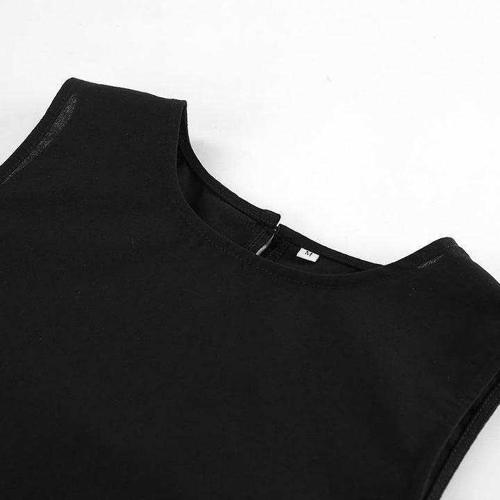 NYX - Cotton Sleeveless Crop Top and Pants Set