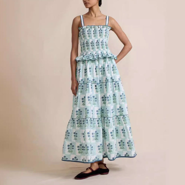 MAXIME - Floral Tiered Maxi Dress