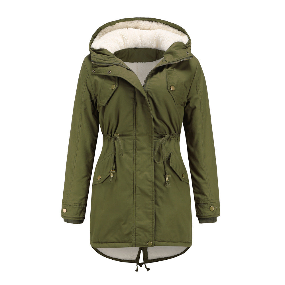 LILAH - Casual Drawstring Hooded Jacket