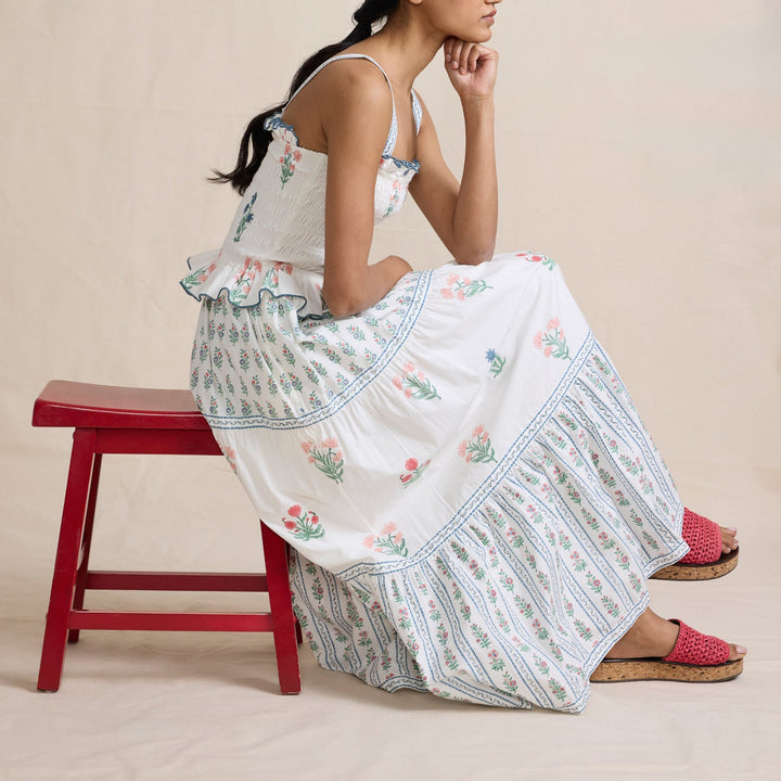 MAXIME - Floral Tiered Maxi Dress
