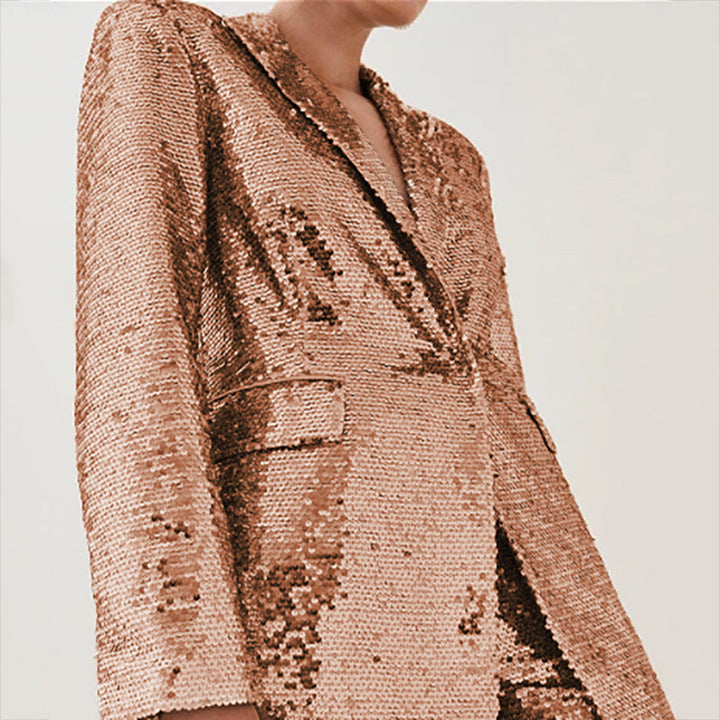 PARDIS - Sparkling Sequin Blazer Pants Suit