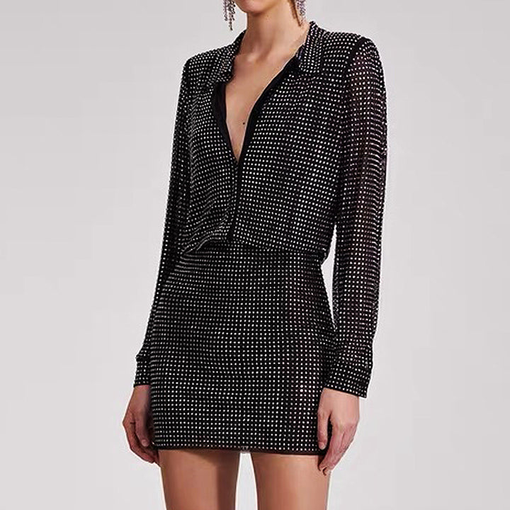 MAIA - Long-Sleeve Top and Skirt Set