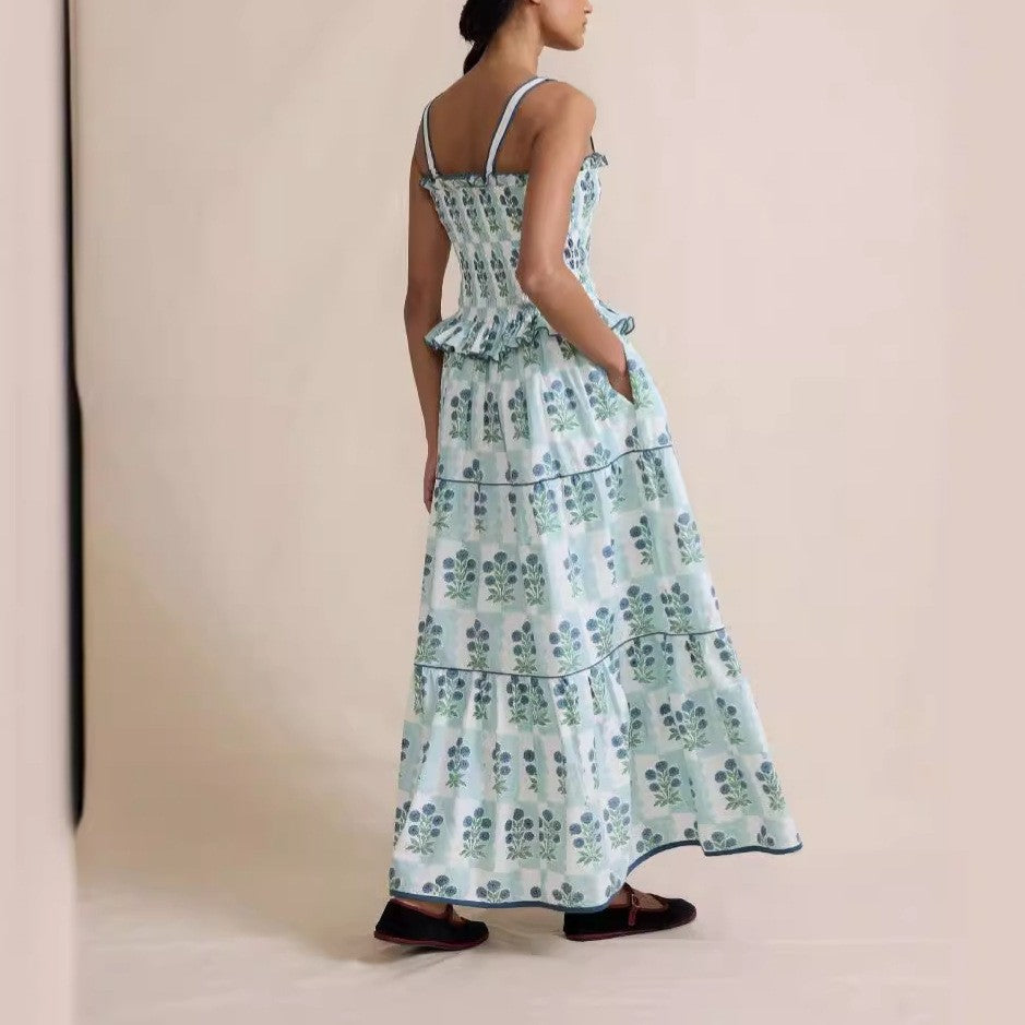 MAXIME - Floral Tiered Maxi Dress