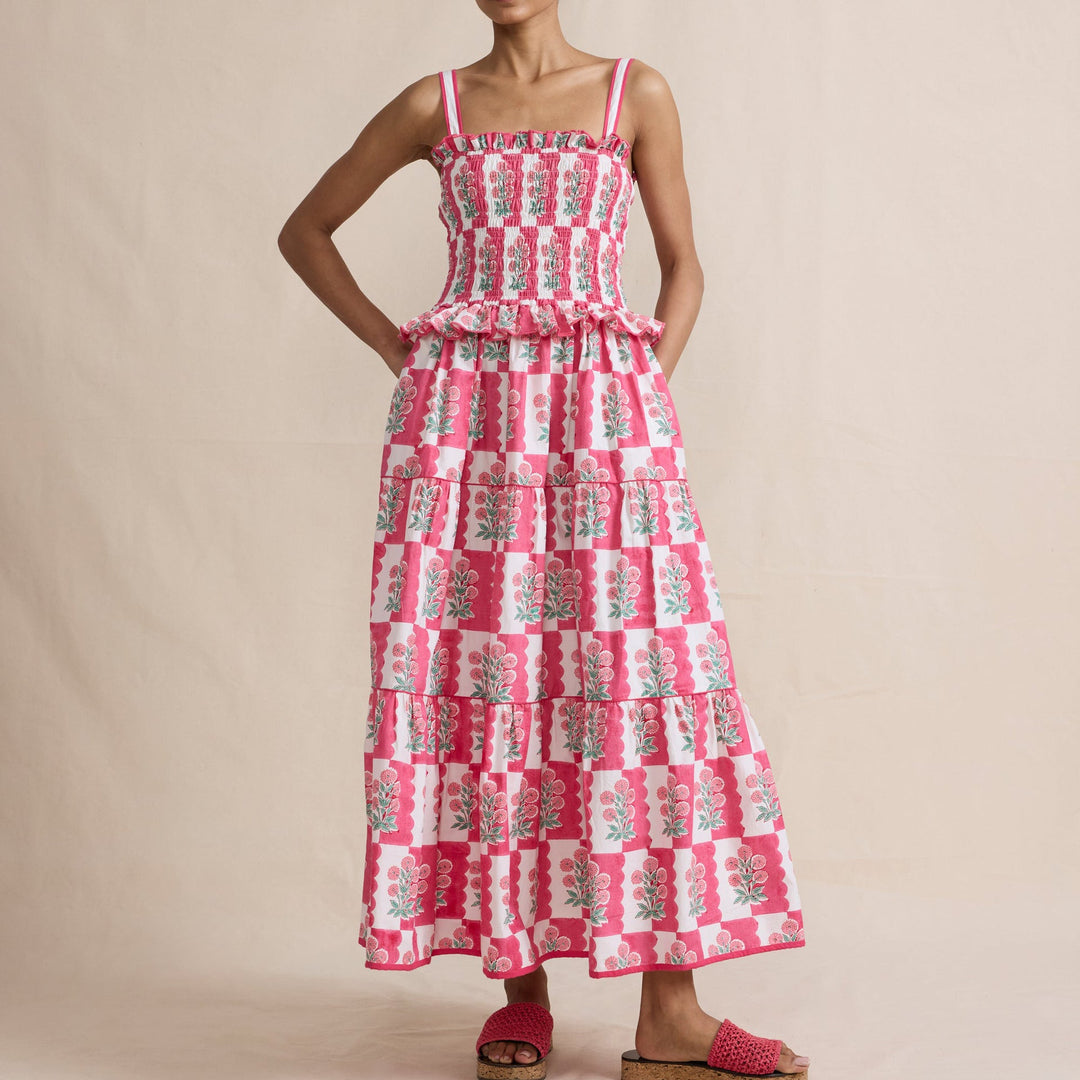 MAXIME - Floral Tiered Maxi Dress
