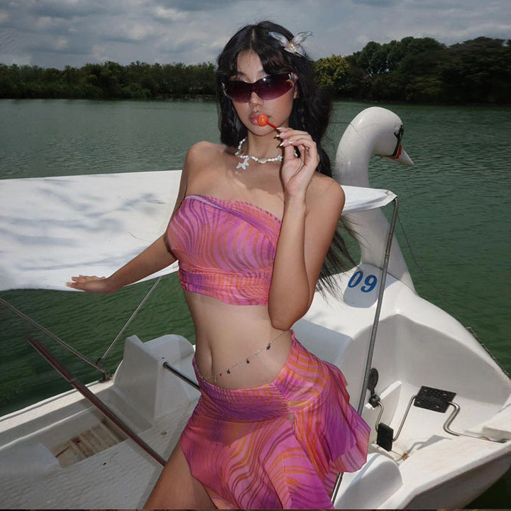 NARL - Vibrant Strapless Skirt Set