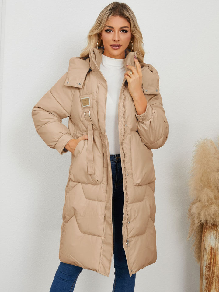 KINSLEY - Long Quilted Winter Coat