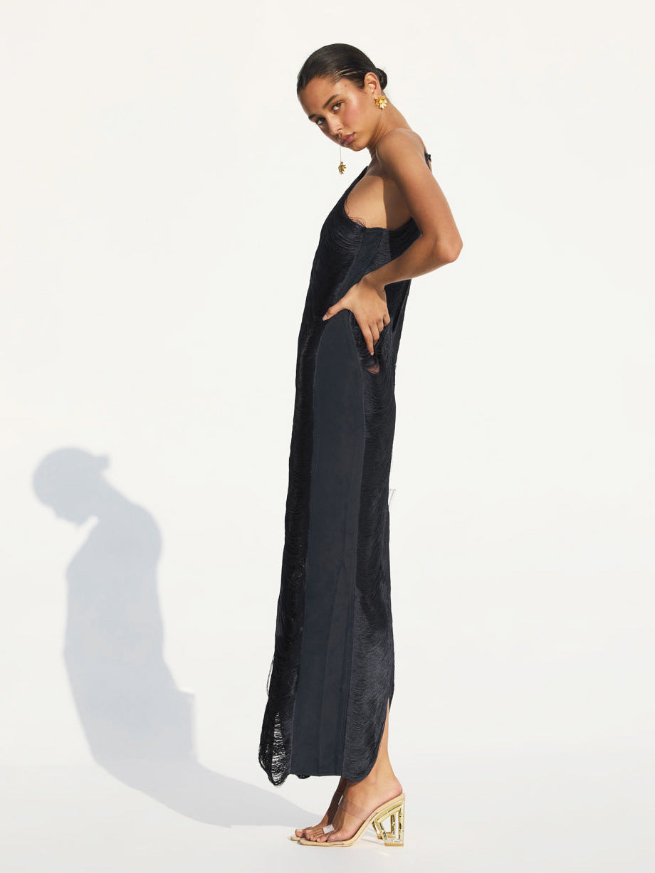 MAURA - Elegant Halter Maxi Dress