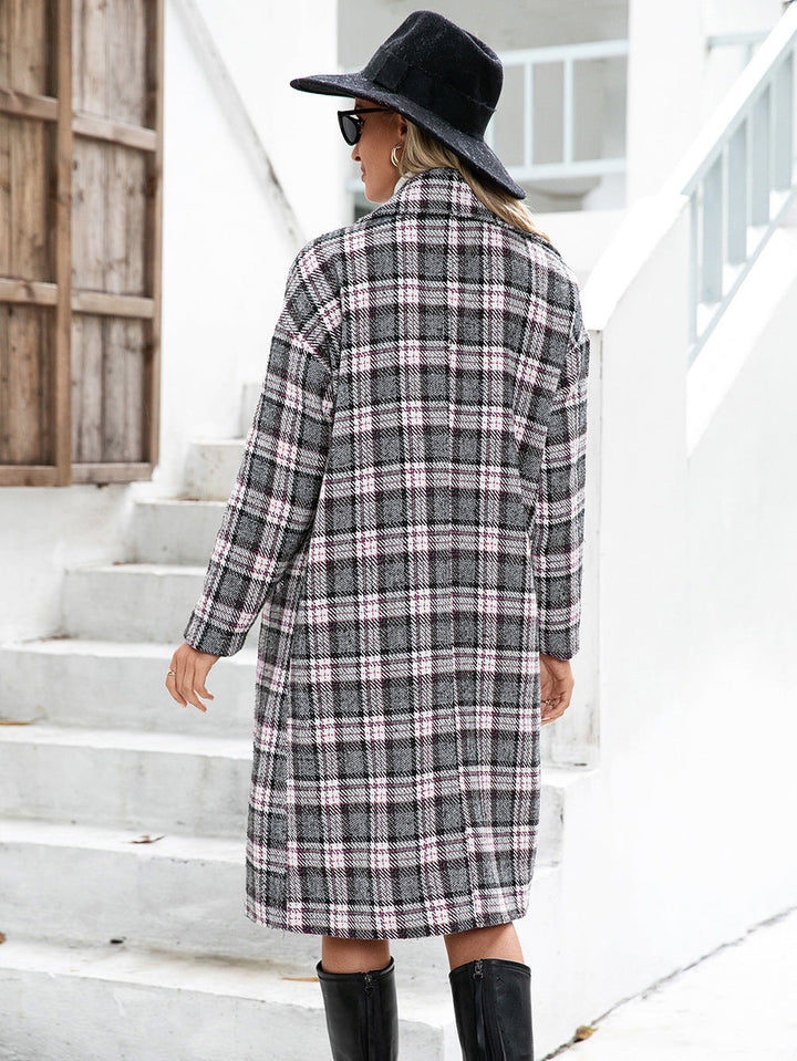 LIVY - Plaid Longline Coat