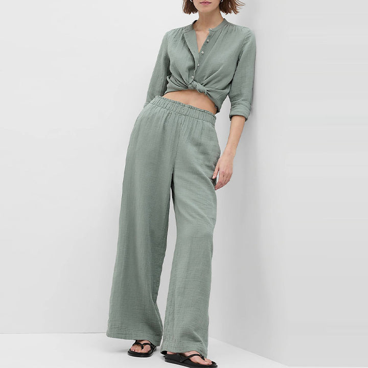 KIZANA - Relaxed Cotton Two-Piece Set