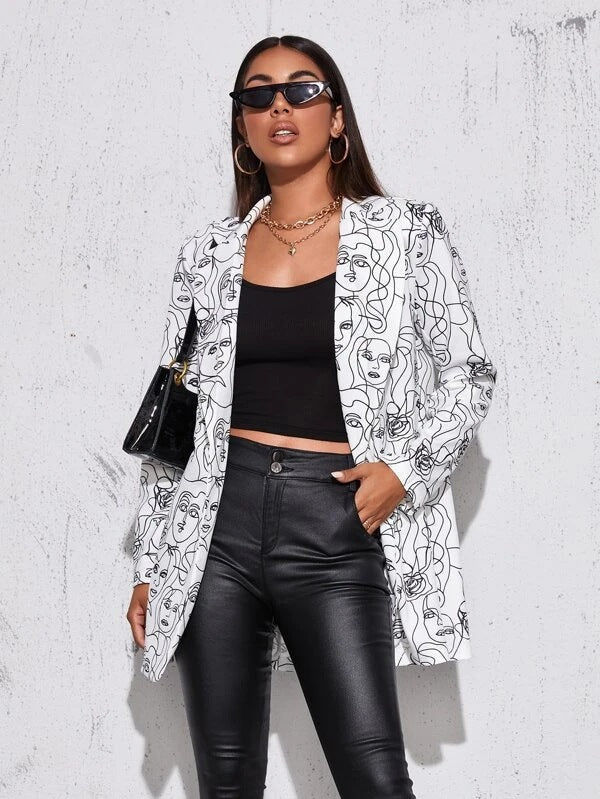 AYA - Artistic Print Blazer