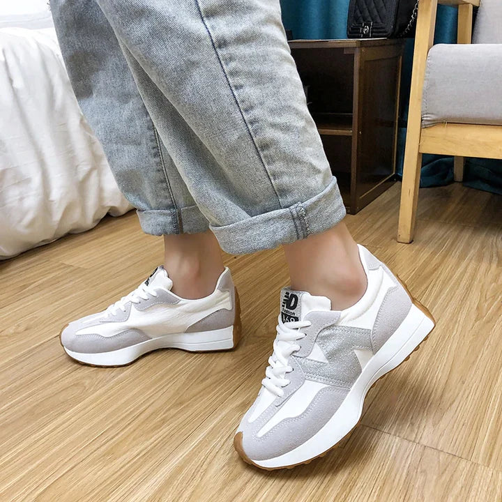 RUBBRG - Breathable Women’s Canvas & Mesh Sneakers