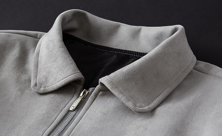 PIERS - Suede Jacket With Teddy Inner Lining