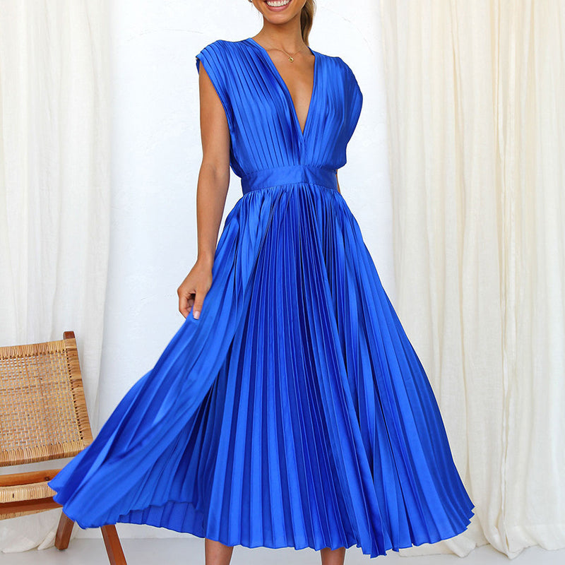 LAVENDER - Pleated Summer Dress