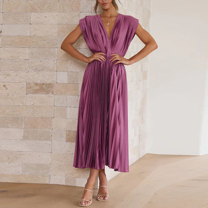 LAVENDER - Pleated Summer Dress