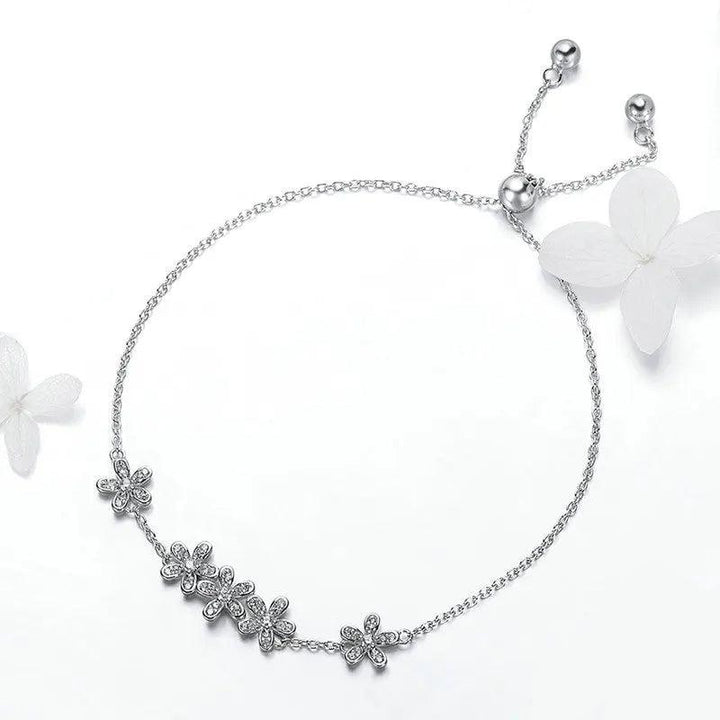 FLOWLY - Sterling Silver Flower Bracelet
