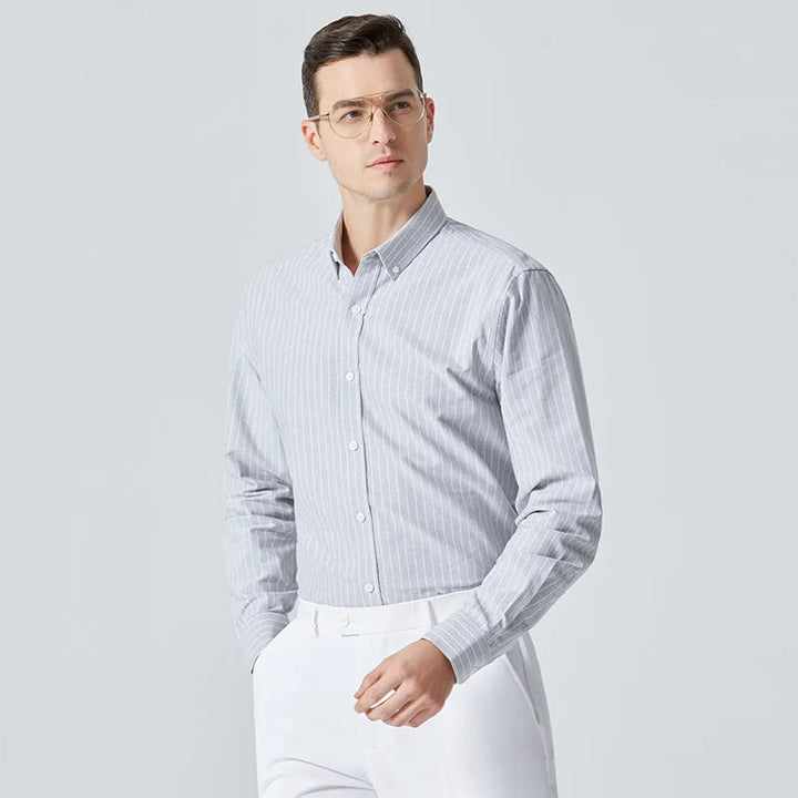 DENZEL - Classic Striped Button-Down Shirt