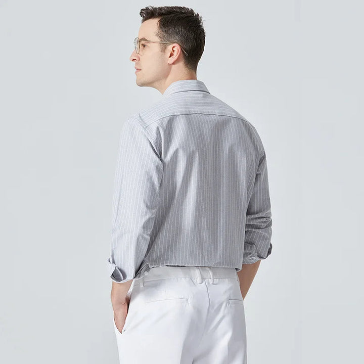 DENZEL - Classic Striped Button-Down Shirt