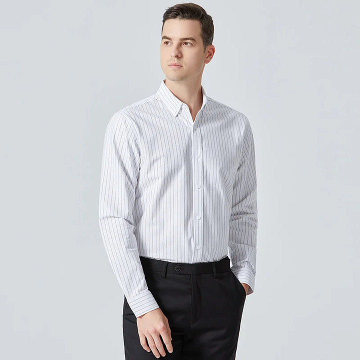 DENZEL - Classic Striped Button-Down Shirt