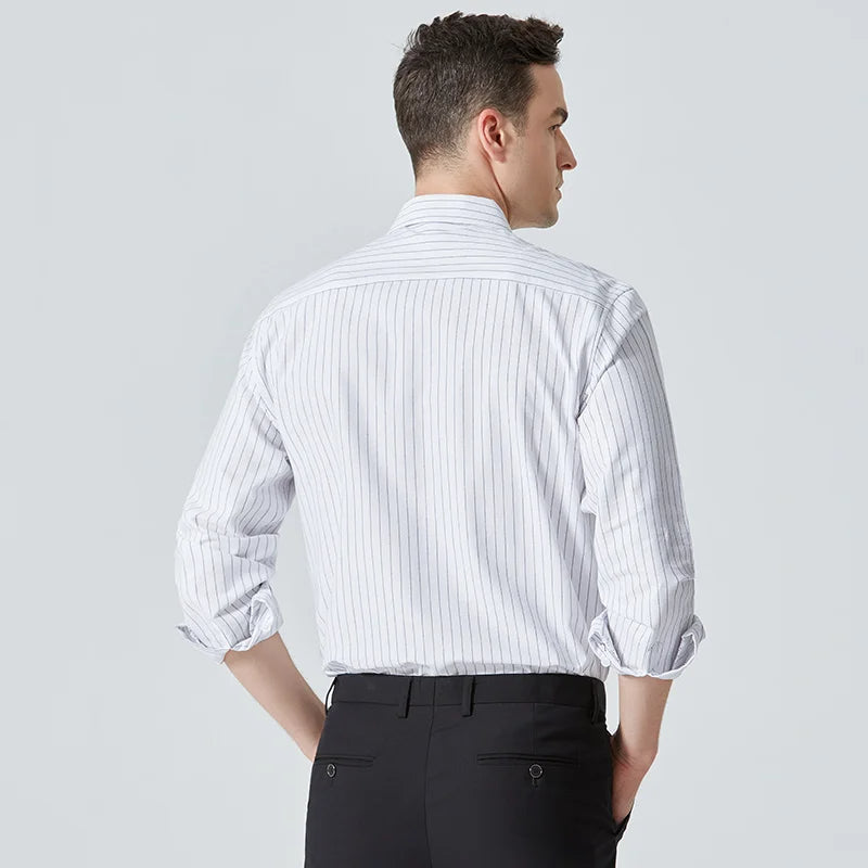 DENZEL - Classic Striped Button-Down Shirt