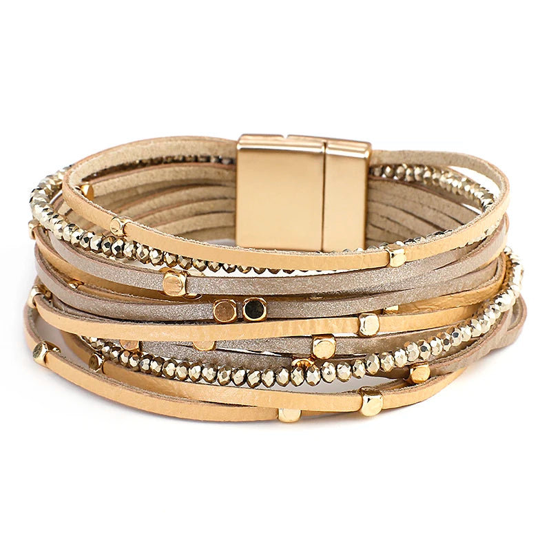 HANIF - Multi-Layer Vegan Leather Bracelet