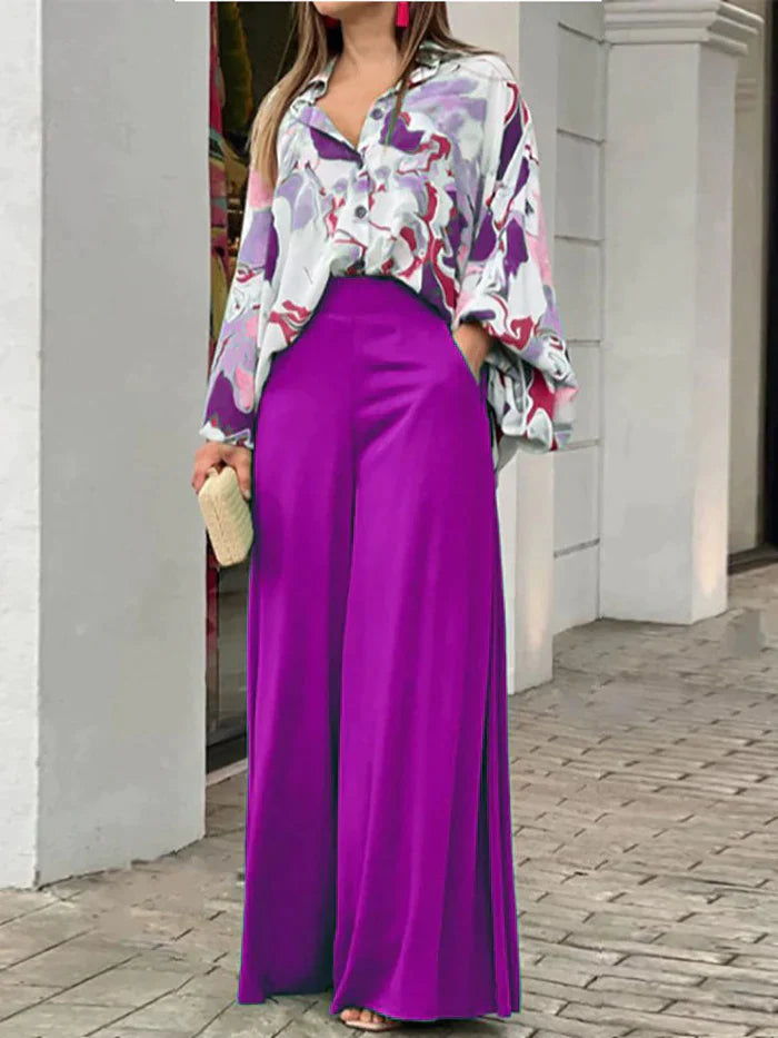 NEVIAH - Two Piece Floral Women's Set
