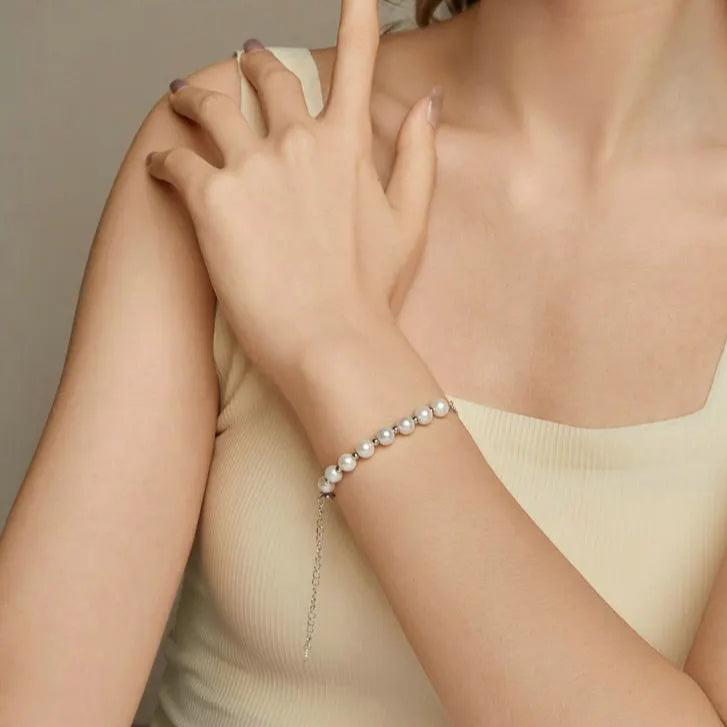 ALYSIA - Pearl Sterling Bracelet