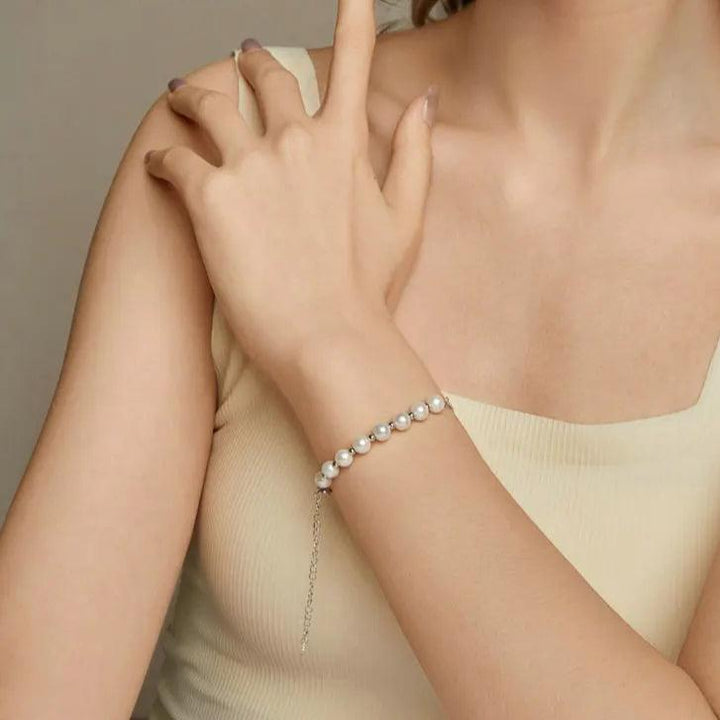 ALYSIA - Pearl Sterling Bracelet