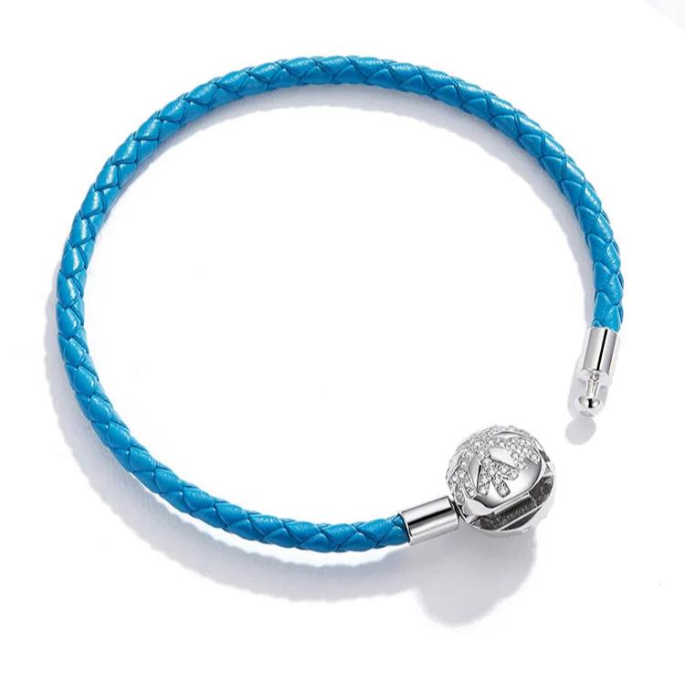 PND- Sterling Blue Leather Bracelet