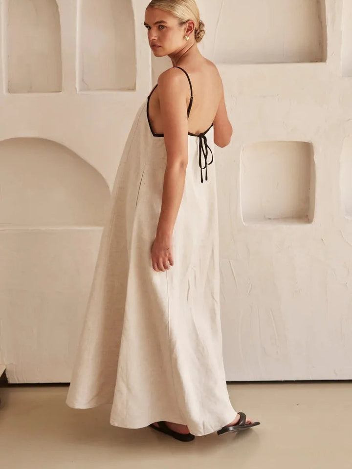 NOLA - Minimalist Linen Maxi Dress