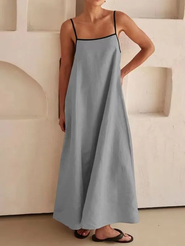 NOLA - Minimalist Linen Maxi Dress