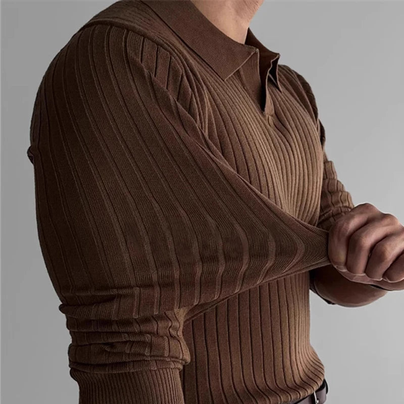 PHILLIPE - Slim-Fit Ribbed Knit Polo