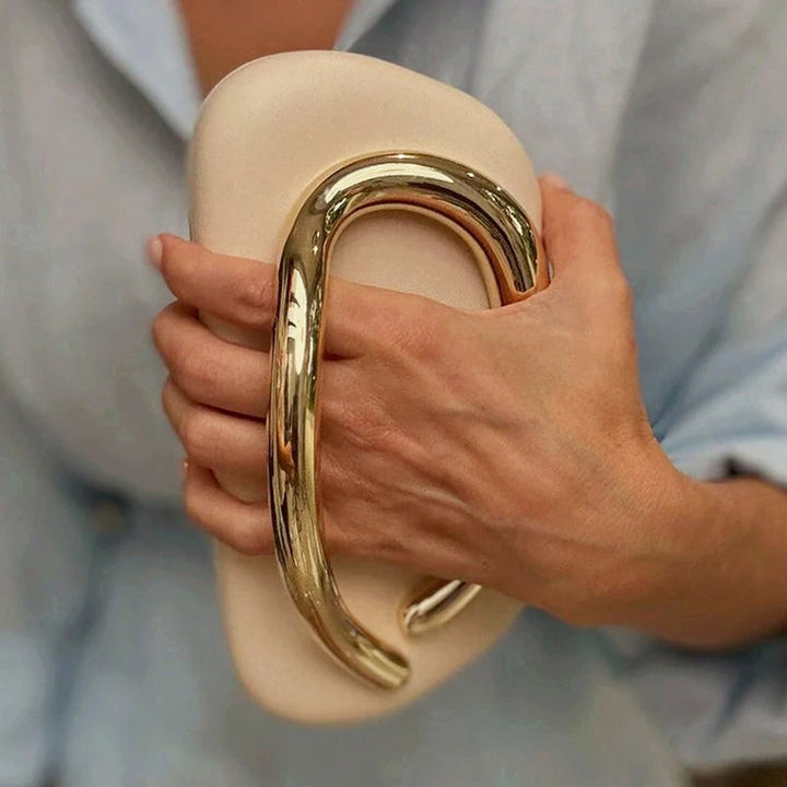 KLARA - Handbag with Gold Handle