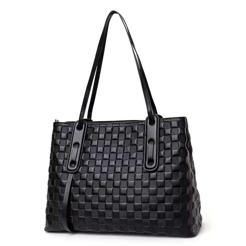 ANAISA - Woven Leather Shoulder Bag for Women