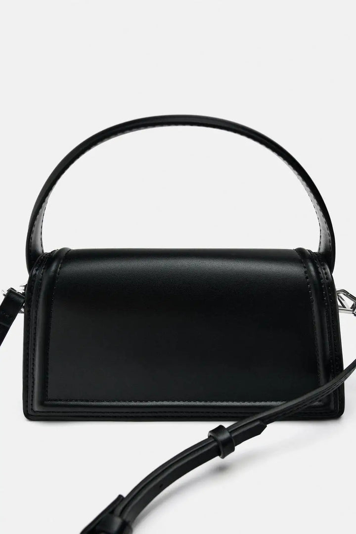 Mini Vegan Leather Box Bag