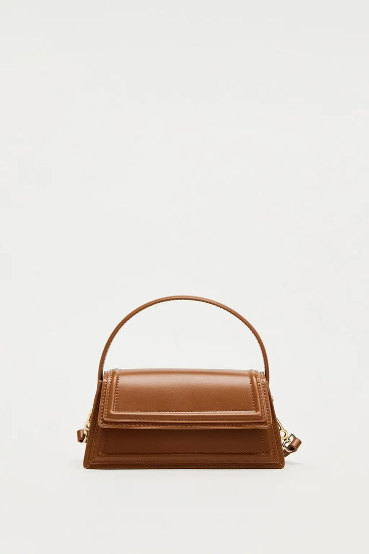 Mini Vegan Leather Box Bag