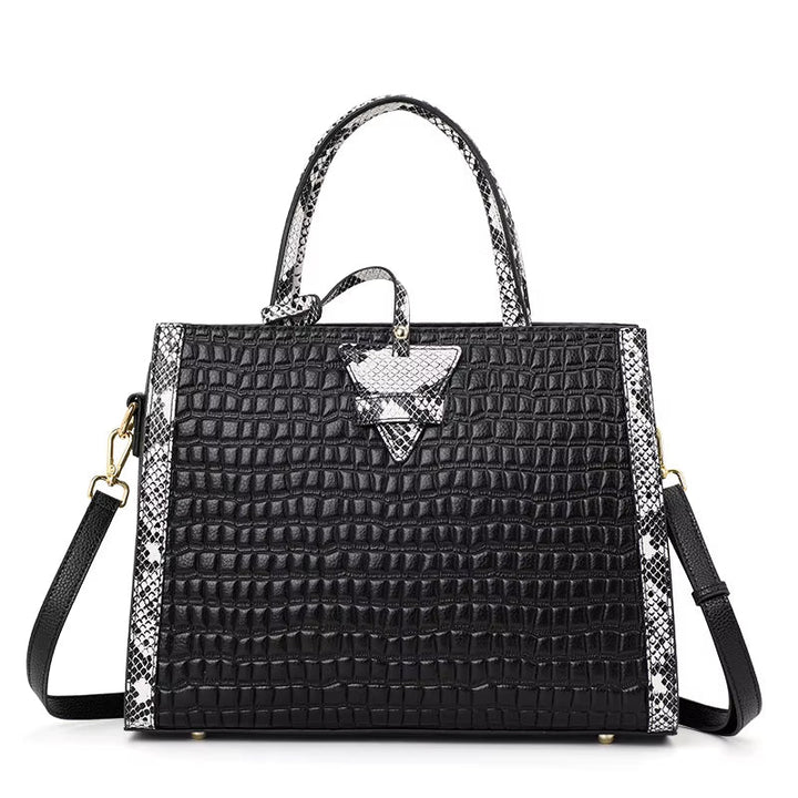 ACEYA - Vegan Croc-Embossed Handbag