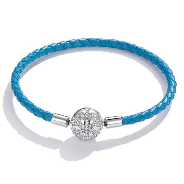 PND- Sterling Blue Leather Bracelet
