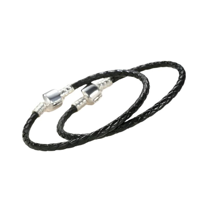 ELOWEN - Leather Sterling Silver Bracelet